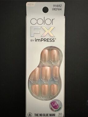 imPRESS Color FX Press-On Nails in Rose Gold Metallic